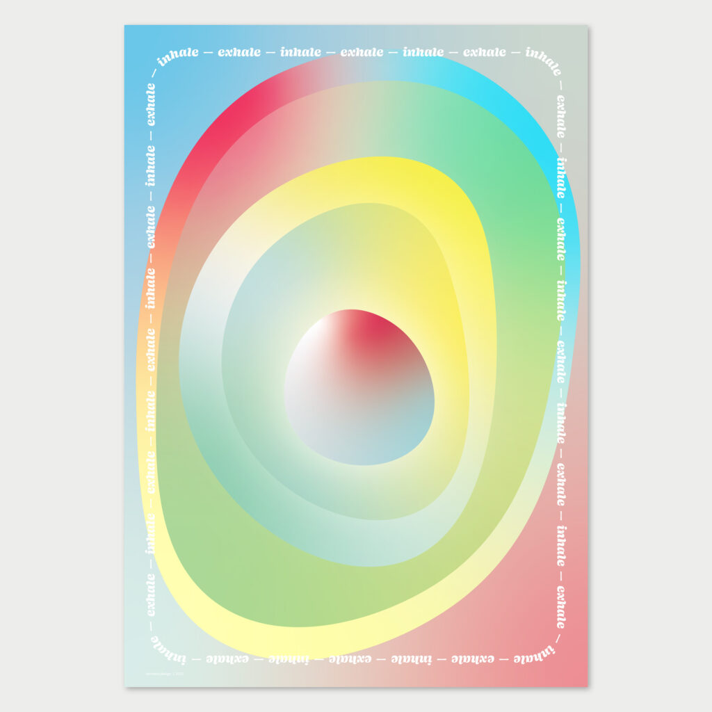 Design Poster: inhale – exhale